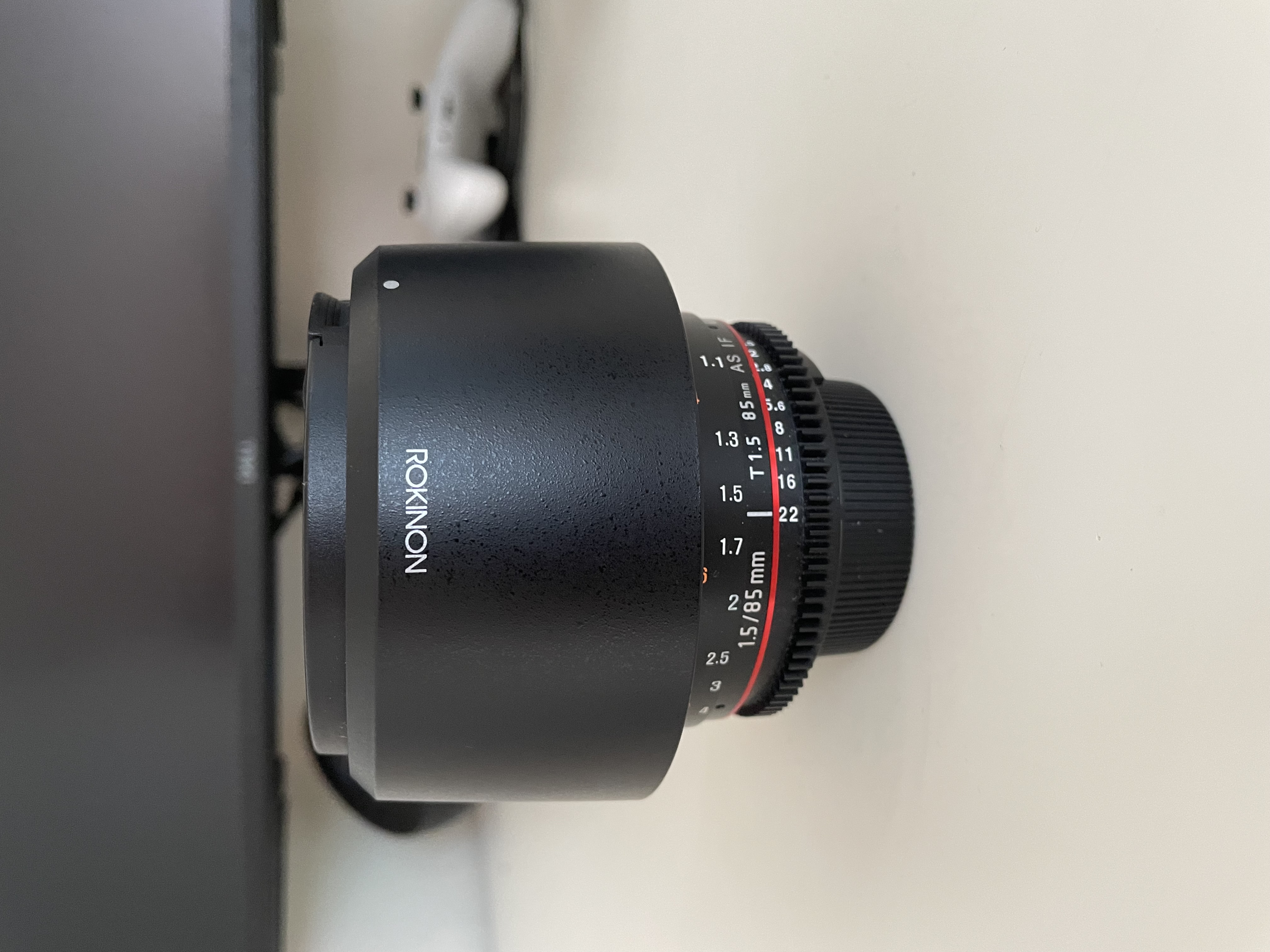 Rokinon 85mm t1.5 f-mount prime lens