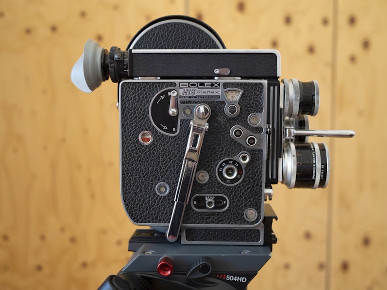 Bolex h16 reflex 16mm film camera with lenses