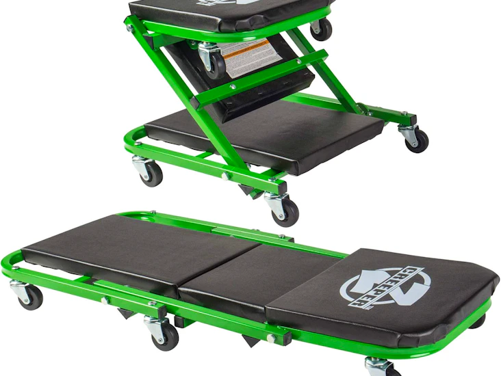 Diy 2 in 1 garage mechanic creeper - seat