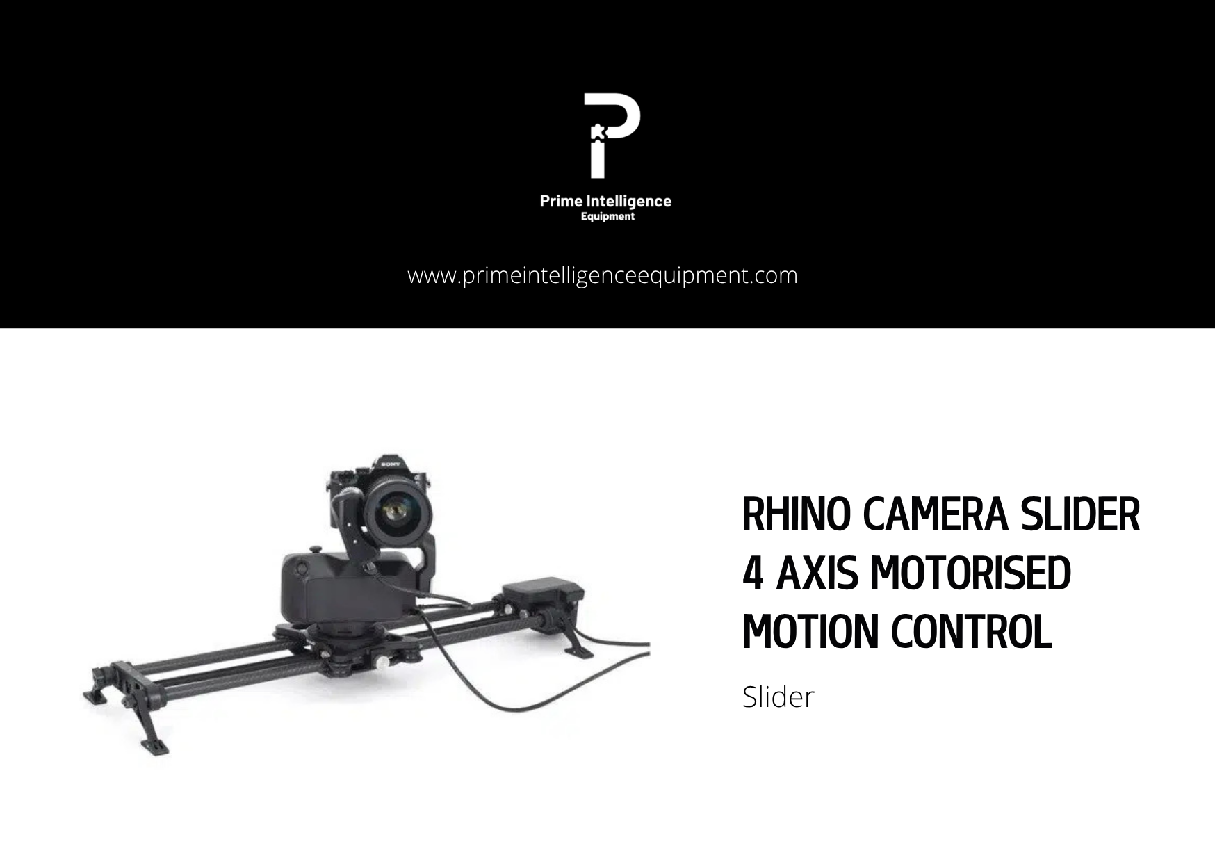 Rhino camera slider 4 axis motorised motion control 
