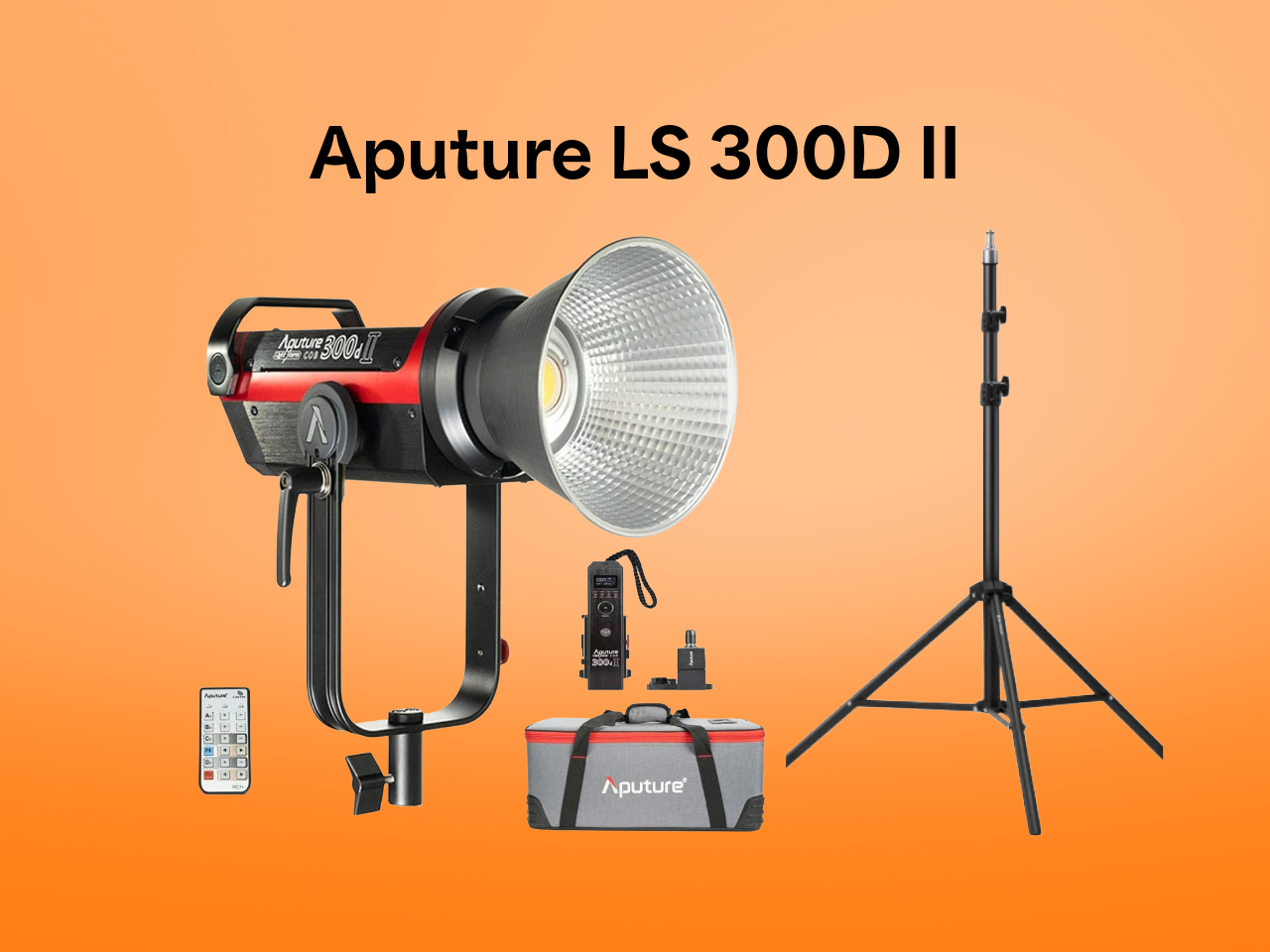 Aputure 300d ii with large dome