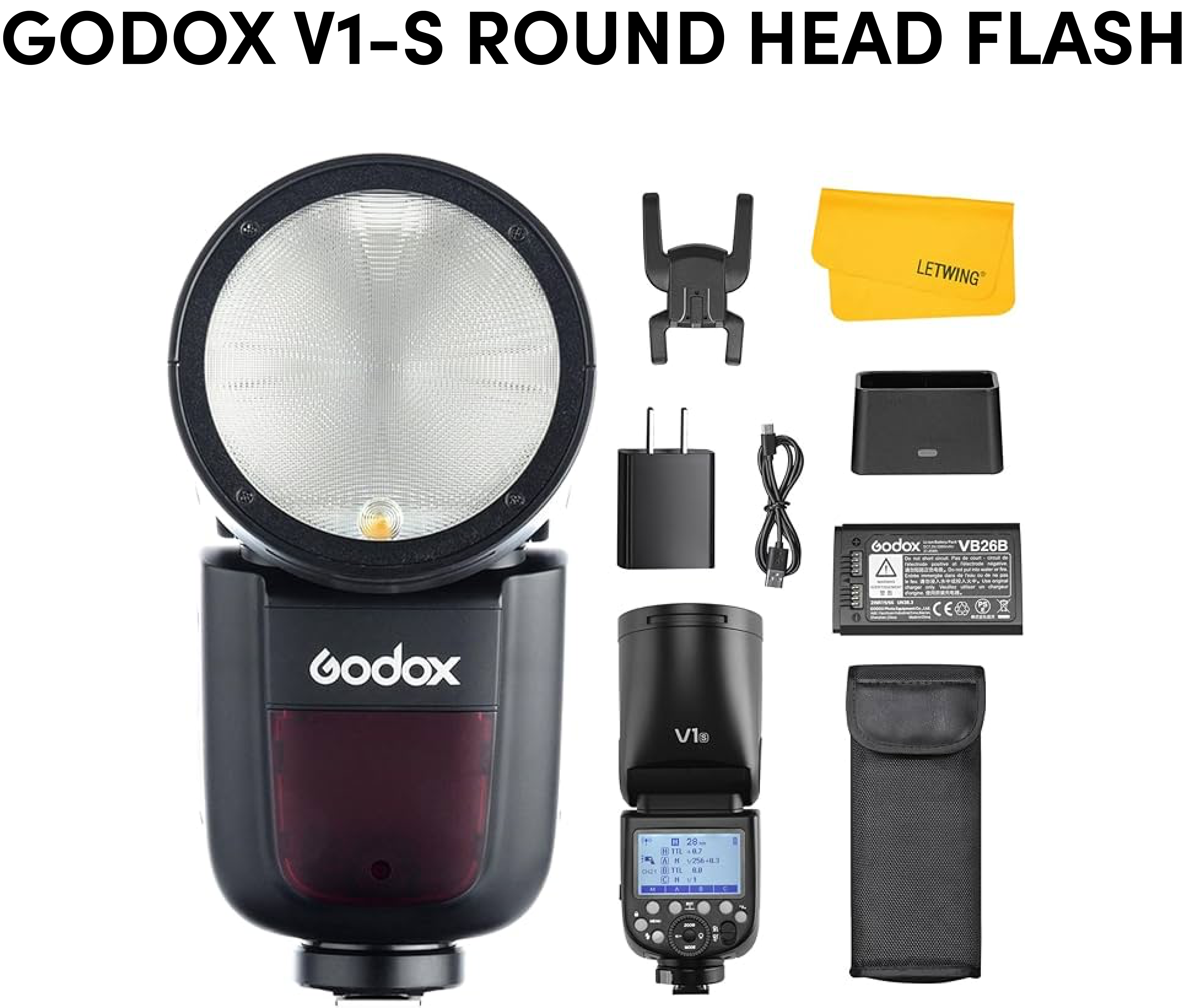 Godox v1-s round head flash (for sony)
