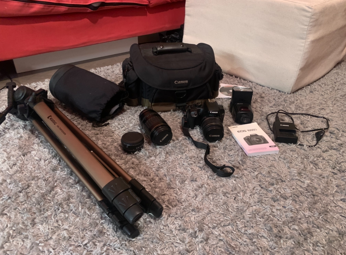 Canon eos 1000d kamerasetti