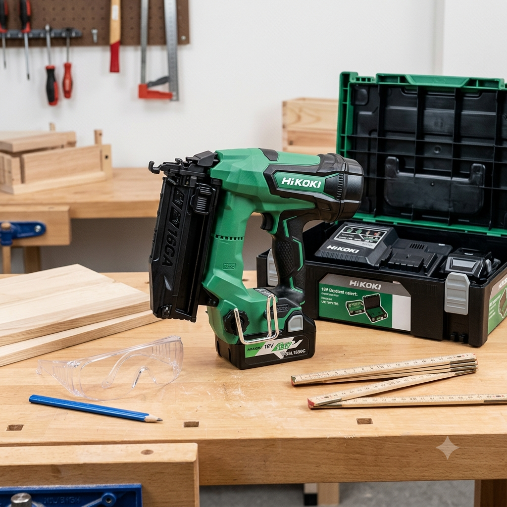 Proff hikoki 16ga dykkertpistol på batteri – perfekt til lister og panel!