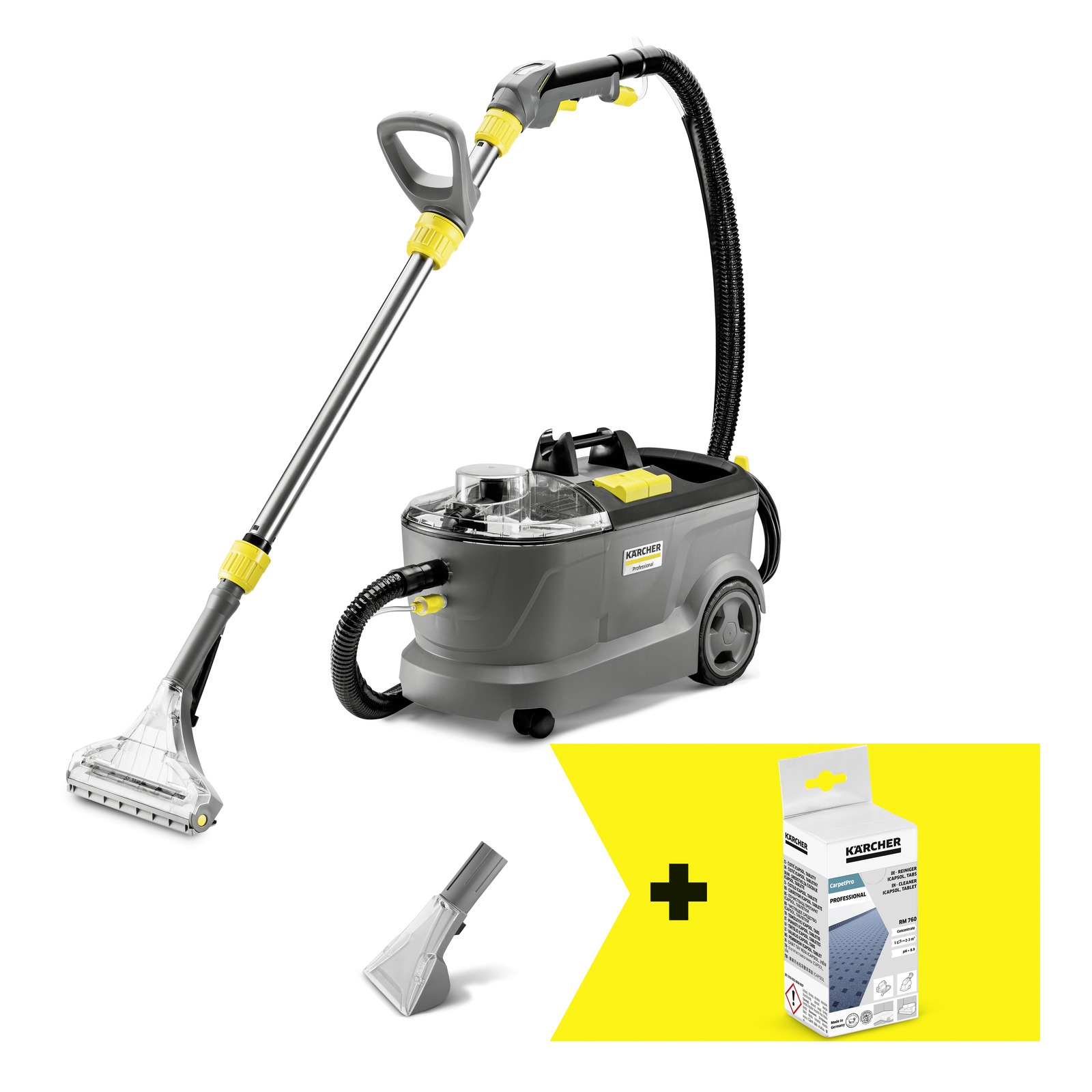 Mattvätt kärcher puzzi 10/2 adv  proffesionell + medel