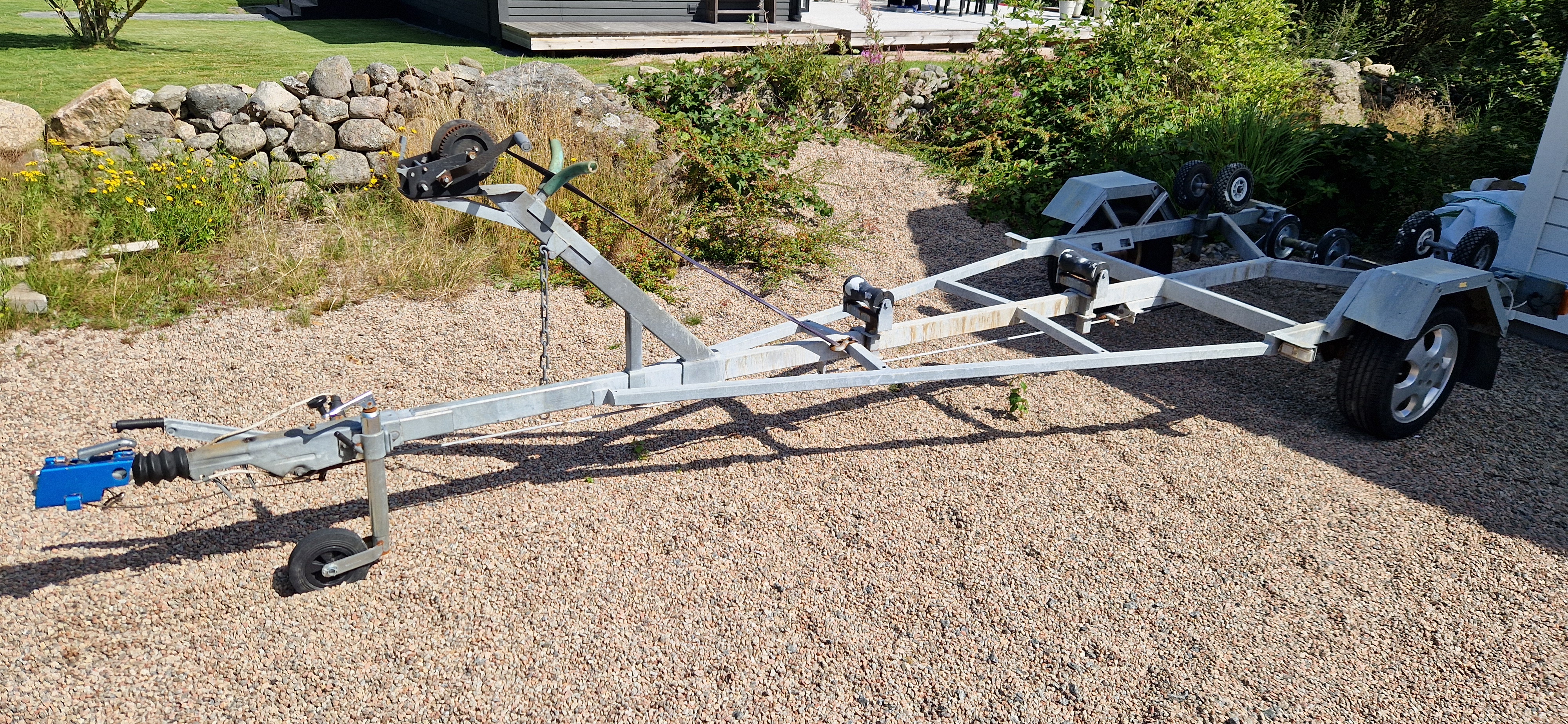 Bromsad båttrailer 80km/h, max 610kg/5,5m