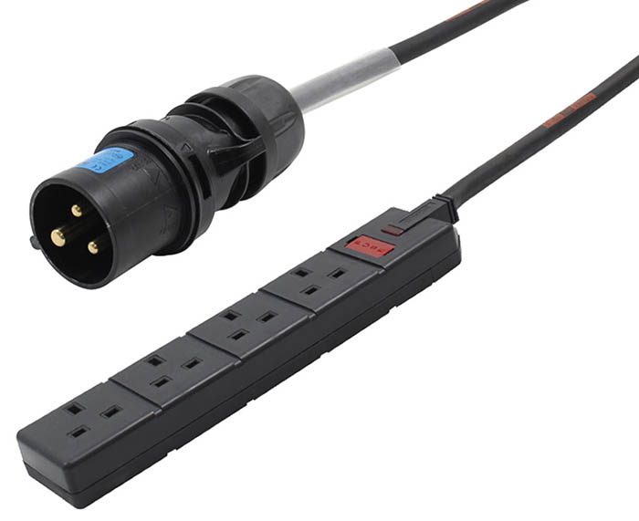 16a plug to 4 way 13a