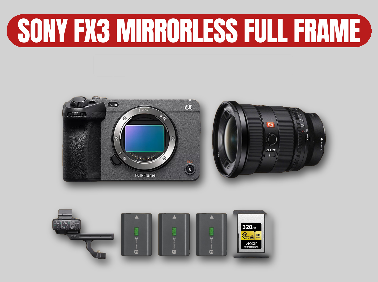 Sony fx3 full frame mirrorless camera | 16-35mm f/2.8 gm g master wide zoom lens