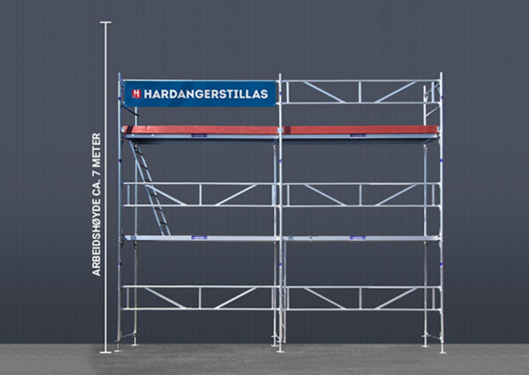 Stillas på henger - for større hus