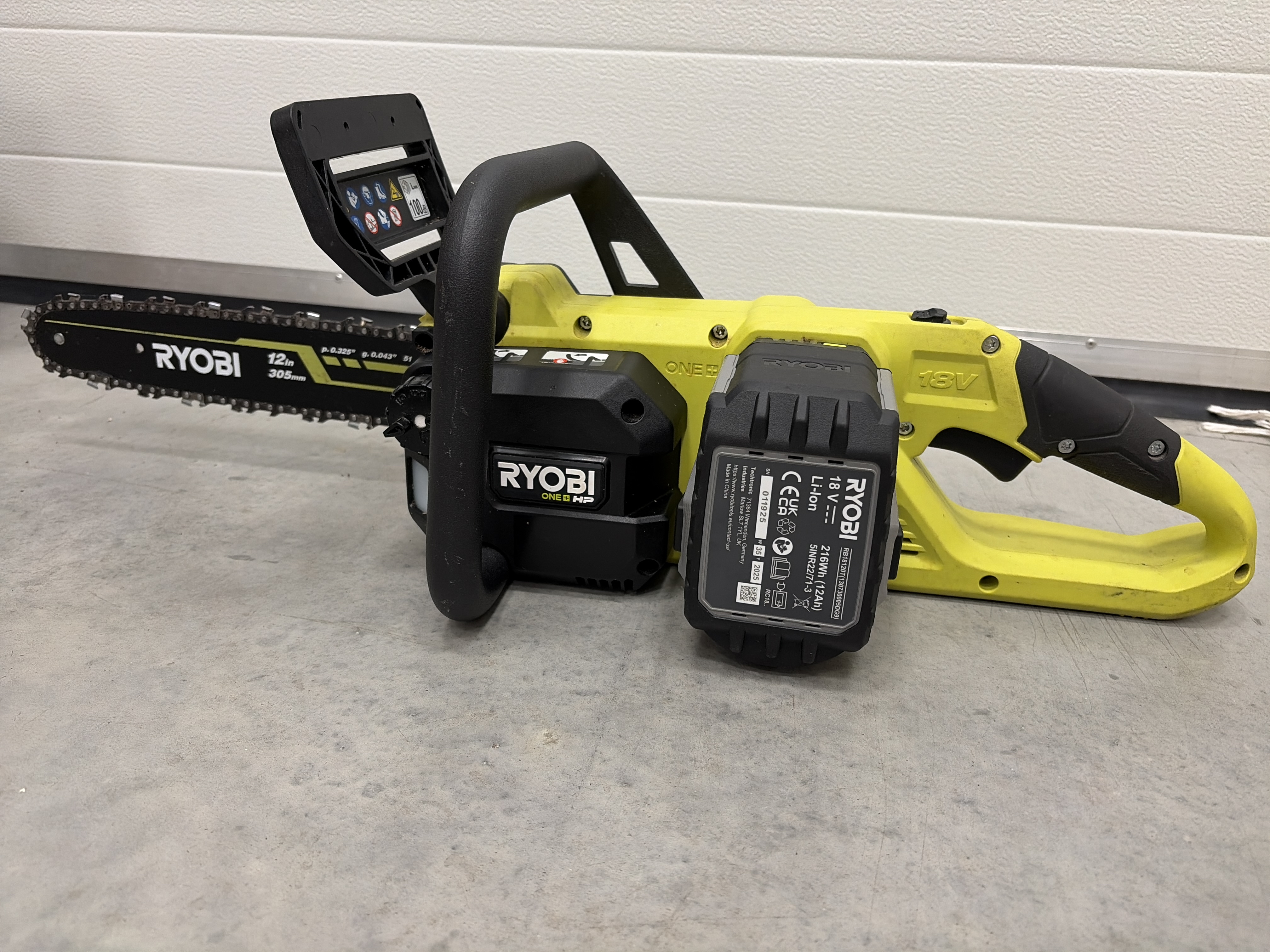 Ryobi one+ elektrisk motorsåg