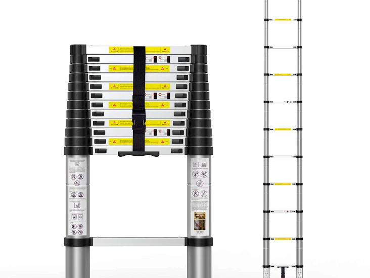 Telescopic extension ladder