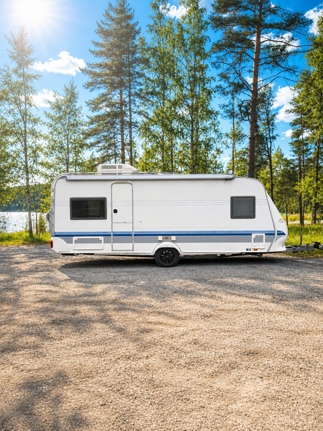Husvagn hobby 540 4 sängplatser med ac