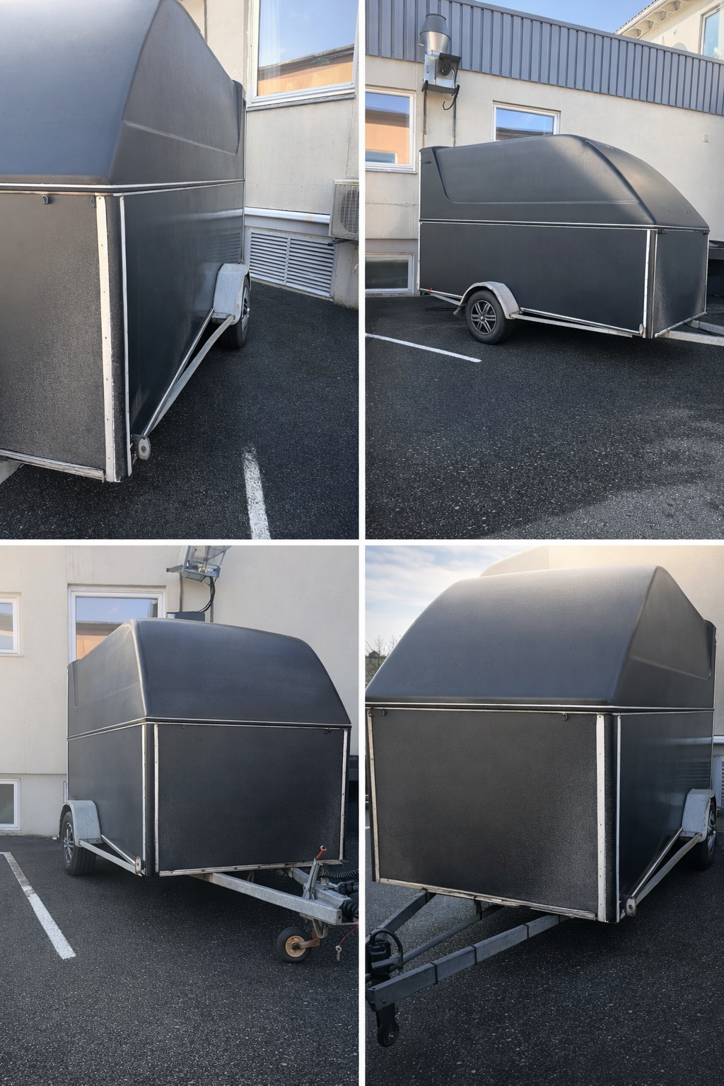 Stor skaphenger med rampe – perfekt til mc og flytting