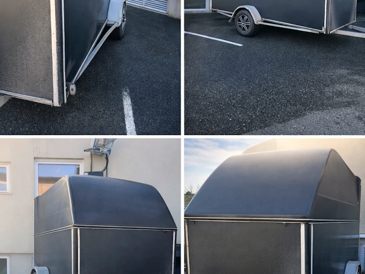 Stor skaphenger med rampe – perfekt til mc og flytting