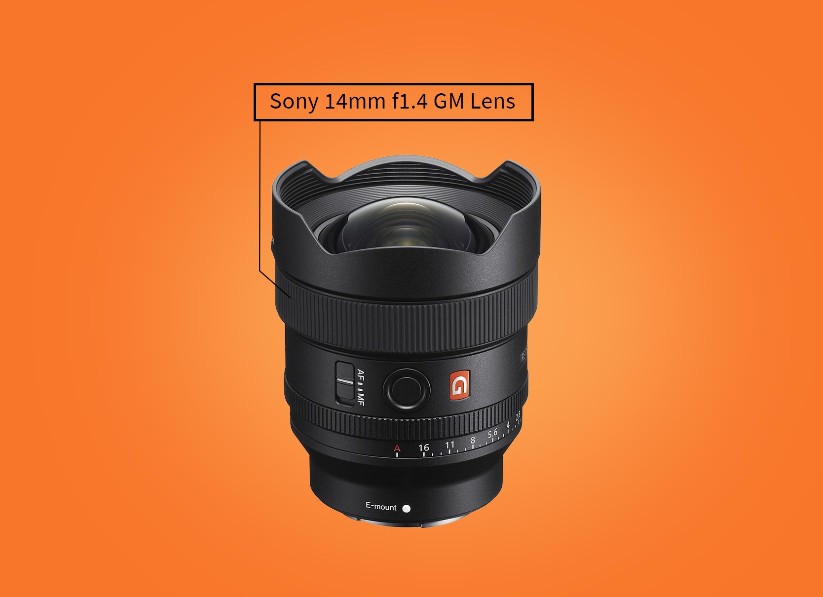 Sony 14mm f1.4 gm prime lens