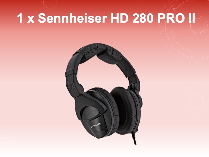 Sennheiser hd 280 pro ii closed back headphones
