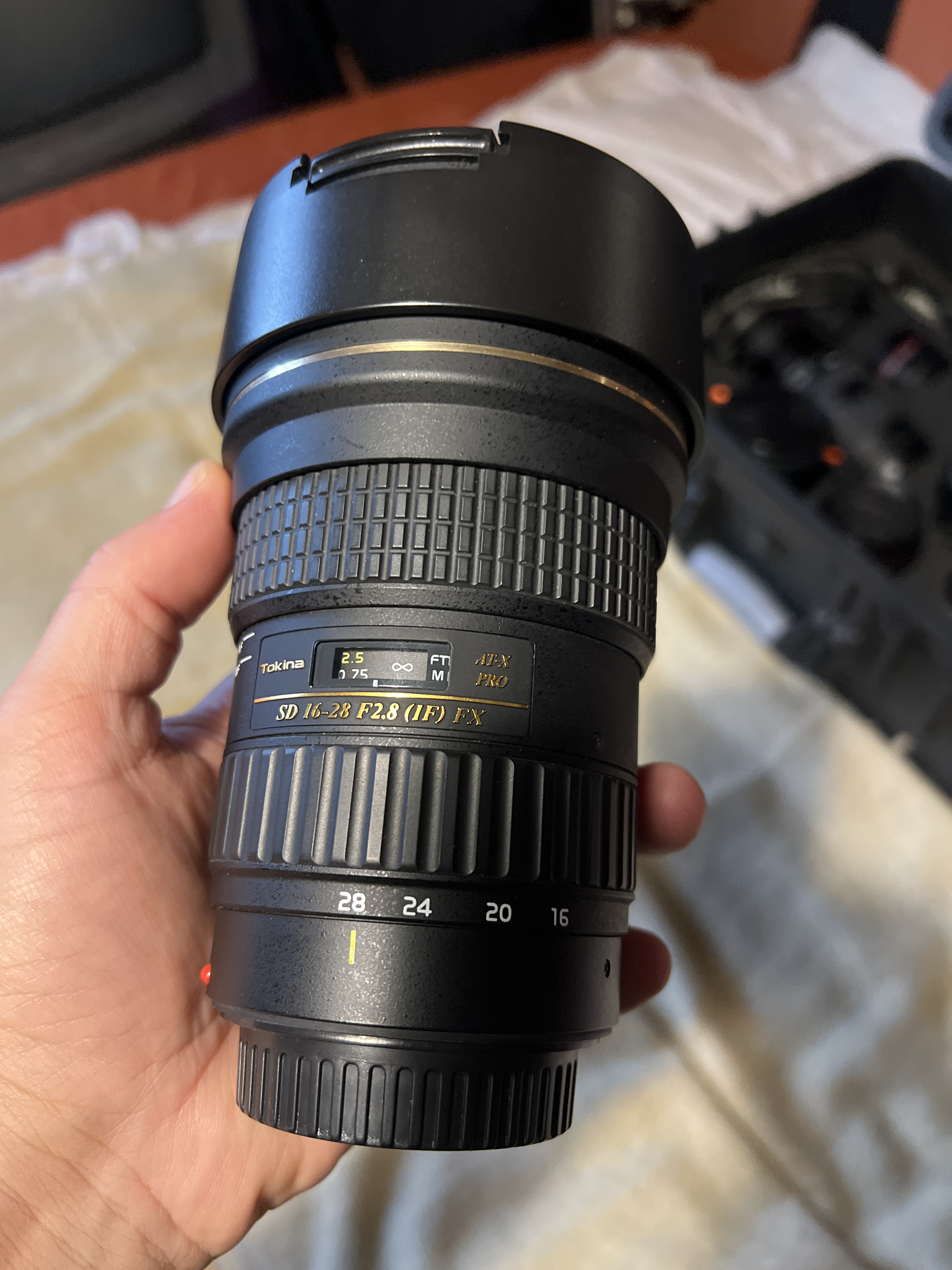 Tokina sd 16-28 f2.8 fx series canon ef mount