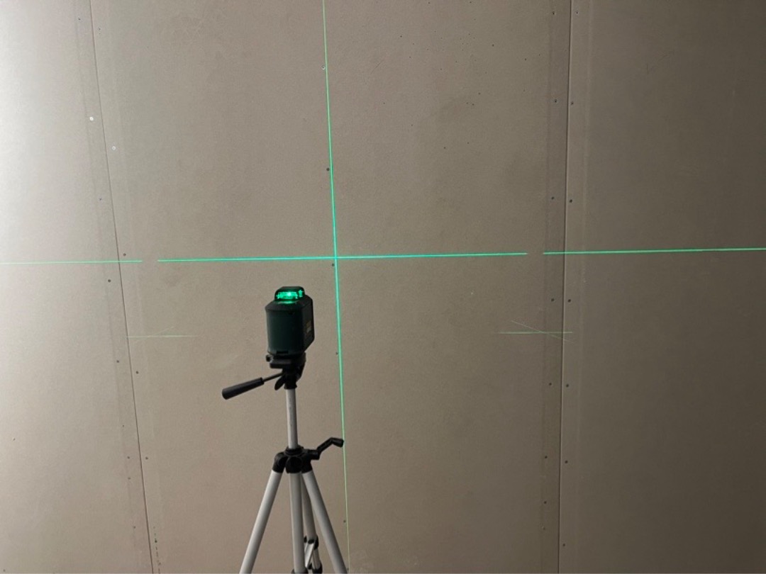 Bosch krysslaser, grønn, 360° horisontallinje