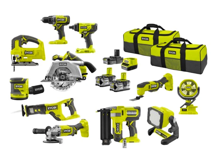 Verktøysett 17 deler 18 v 2x4,0 ah 1x2,0 ah