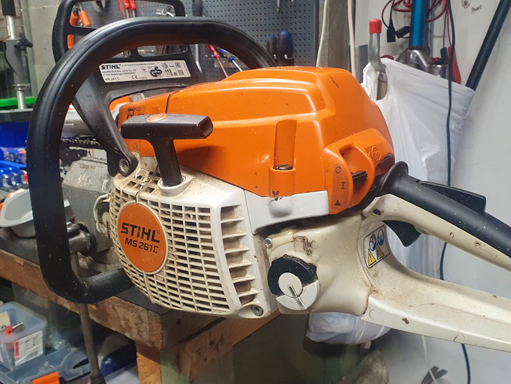 Proff bensindrevet motorsag stihl ms 261 c