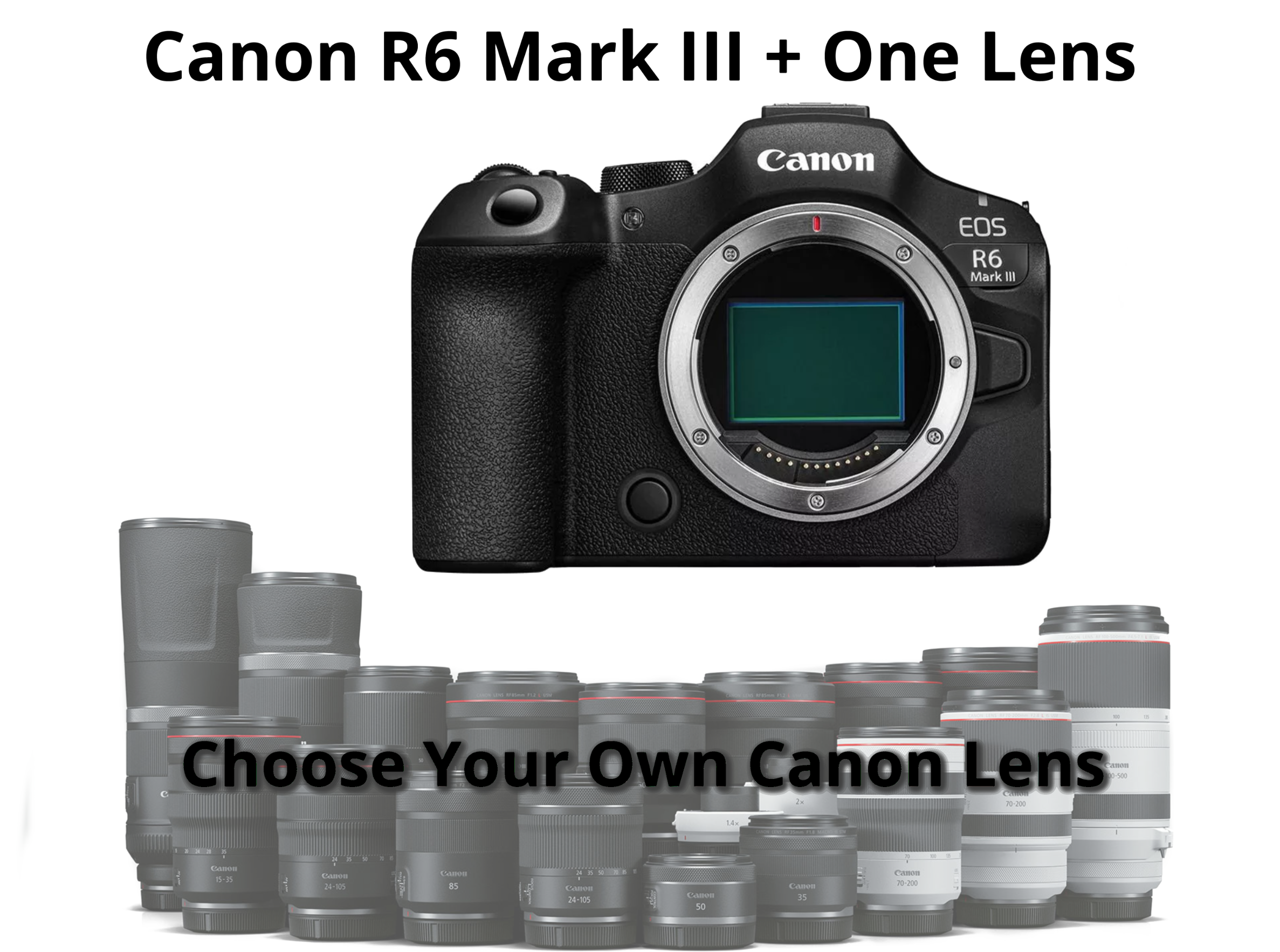Canon r6 mark iii + choose one lens ( canon r6miii )