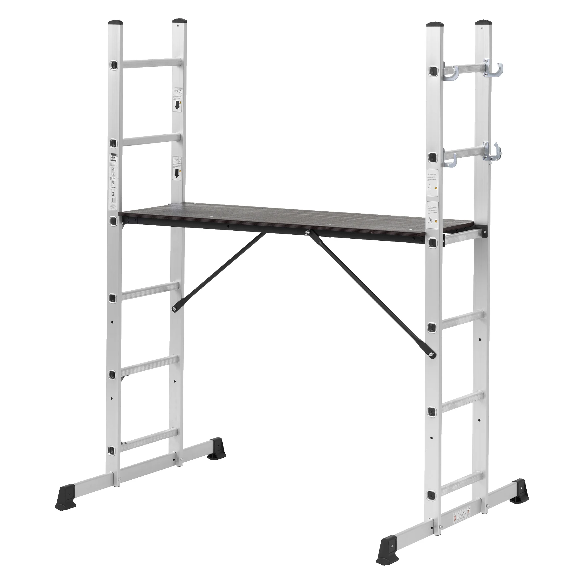 Kombistege med plattform