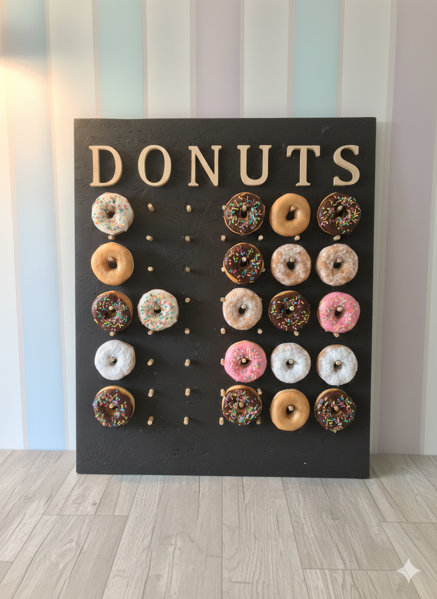 Donutvegg ✨ – et garantert blikkfang til festen