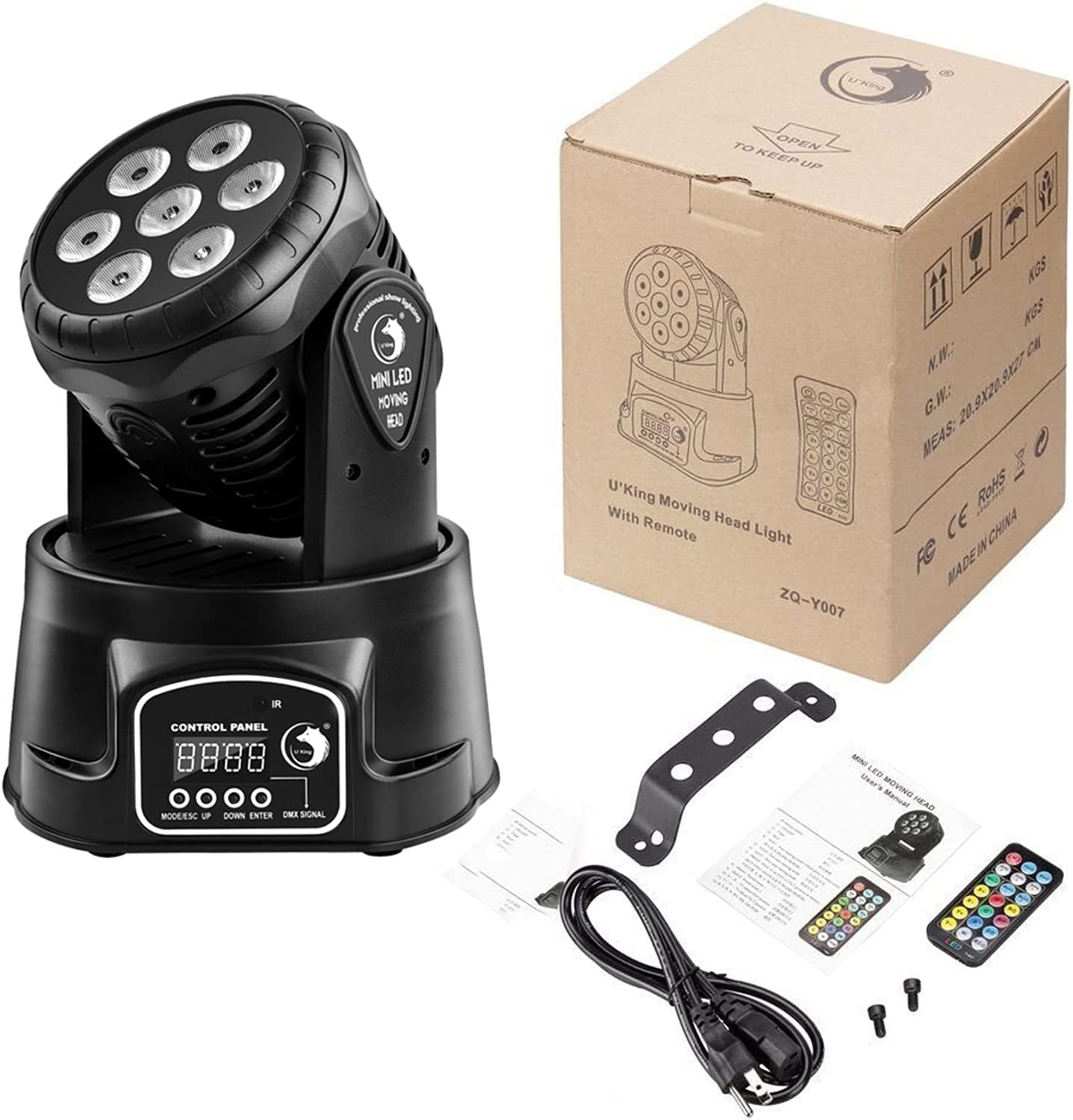 2x mini wash moving heads til leie – kompakte fargelyshoder (par)