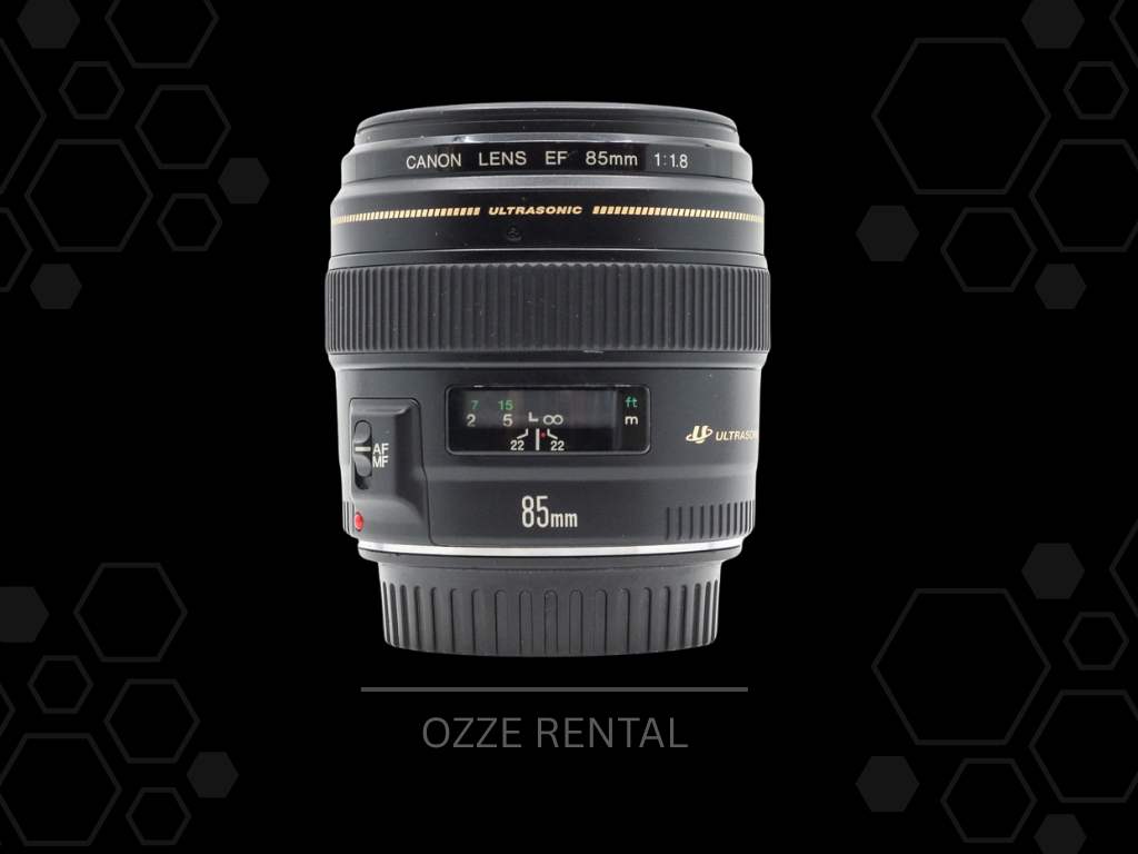 Canon ef 85mm f/1.8 usm black lens
