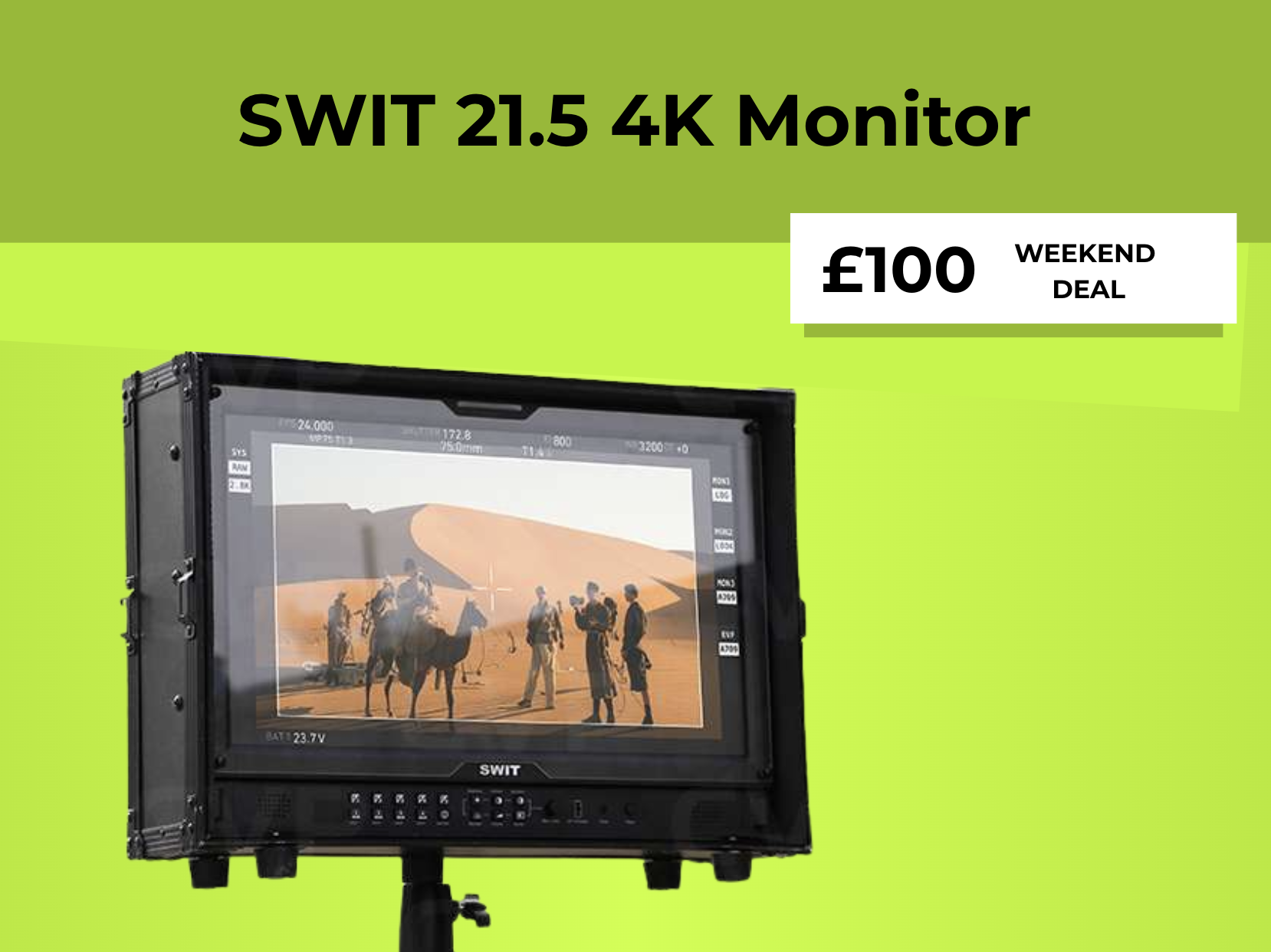 Swit 21.5” 4k hdr production monitor 4x sdi hdmi