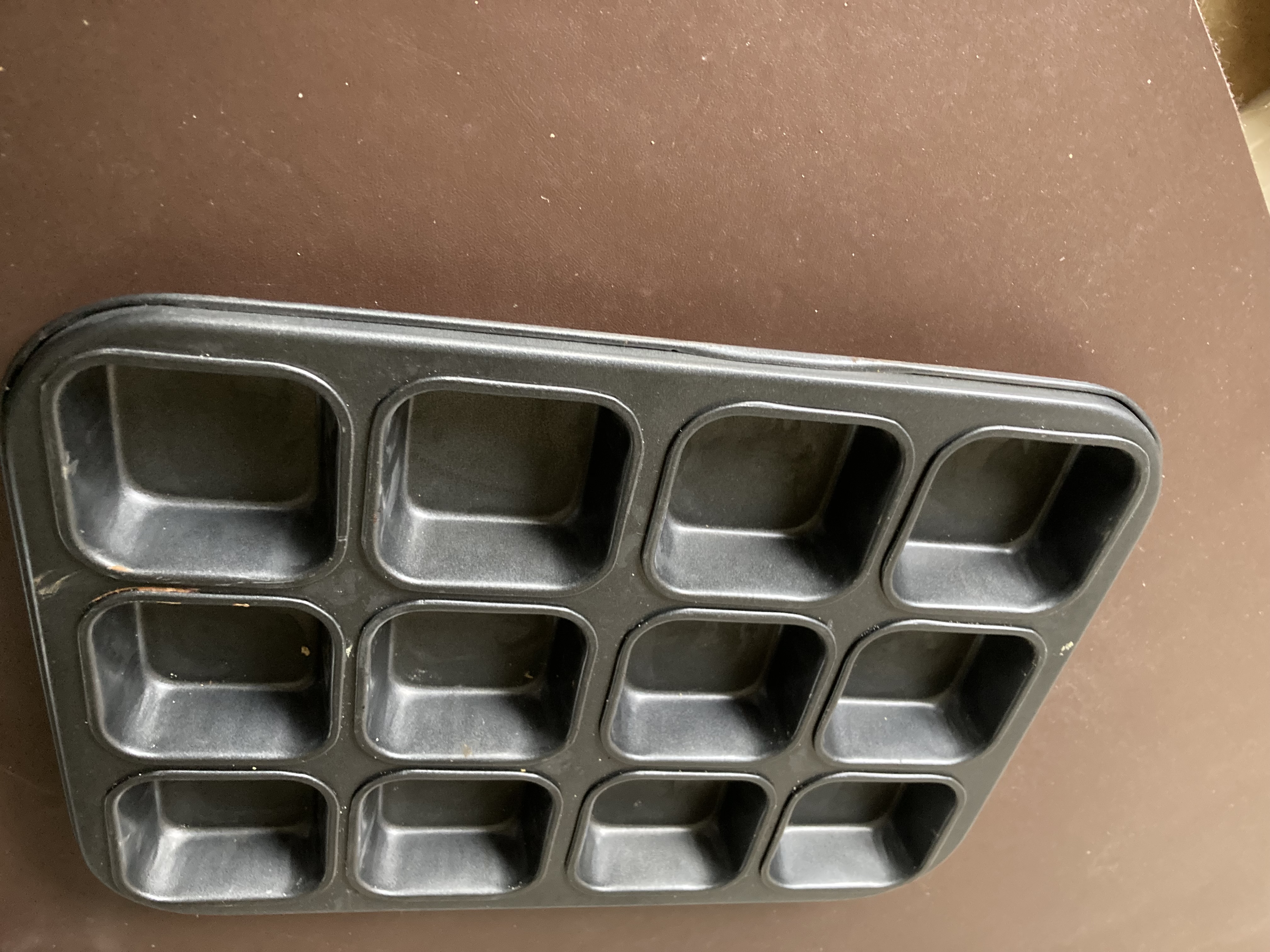 12 hole mini square tart tray