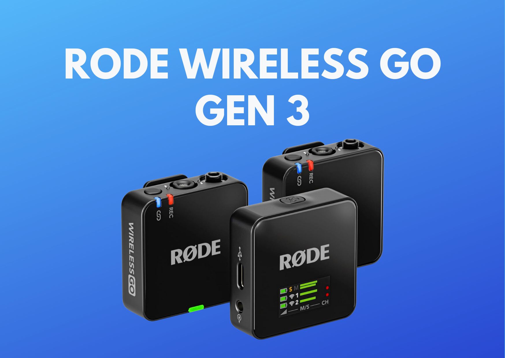 Rode wireless go (gen 3) røde gb
