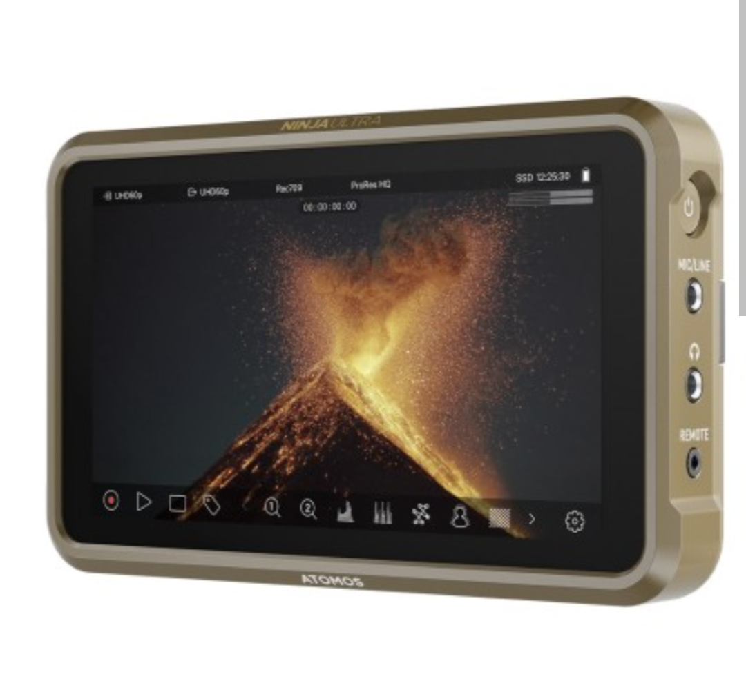 Atomis ninja ultra recording monitor - supports hd to 8k recording 