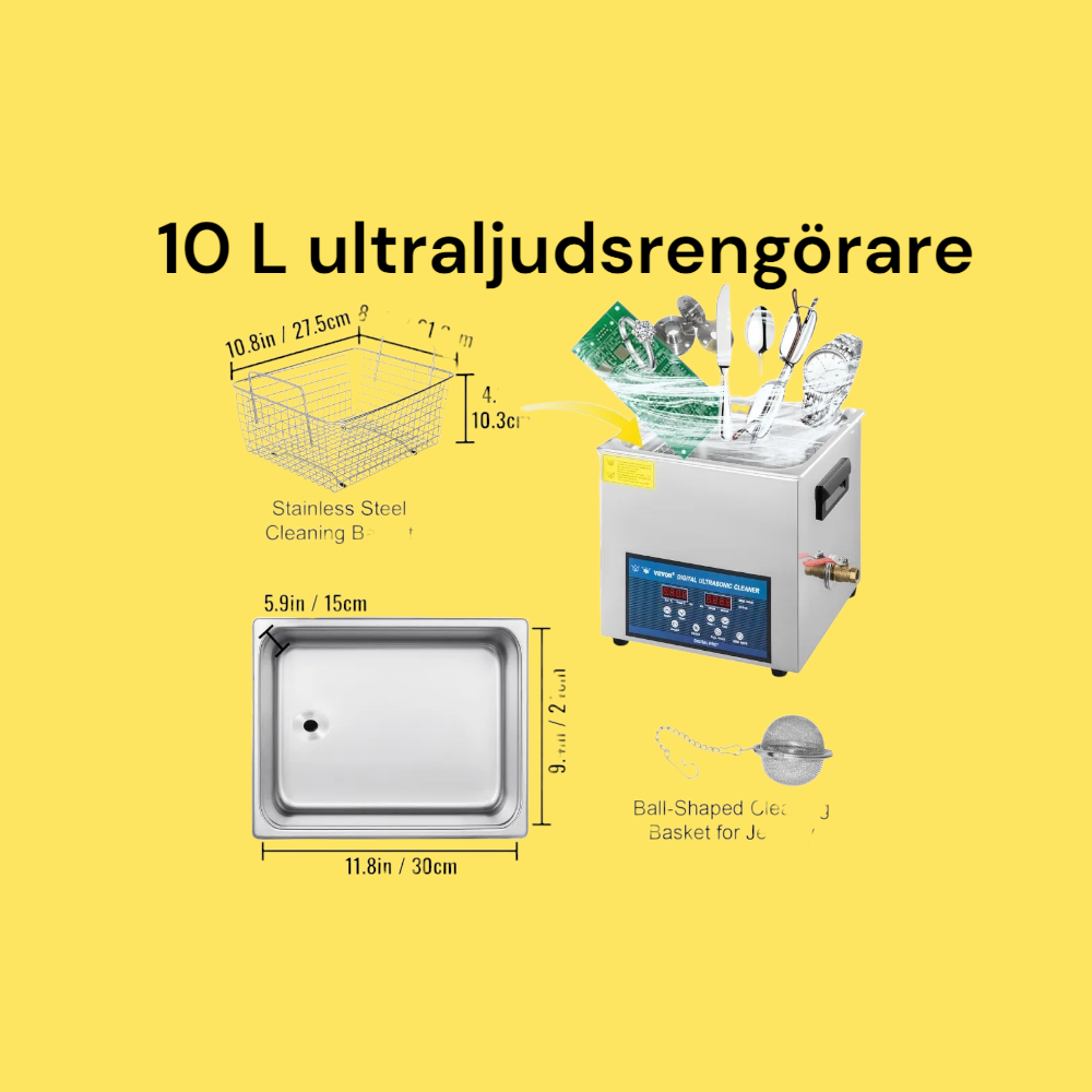 Ultraljudstvätt på 10 liter