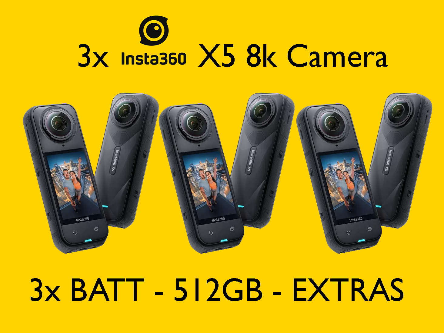 Insta360 x5 8k 360 camera waterproof lens custom 