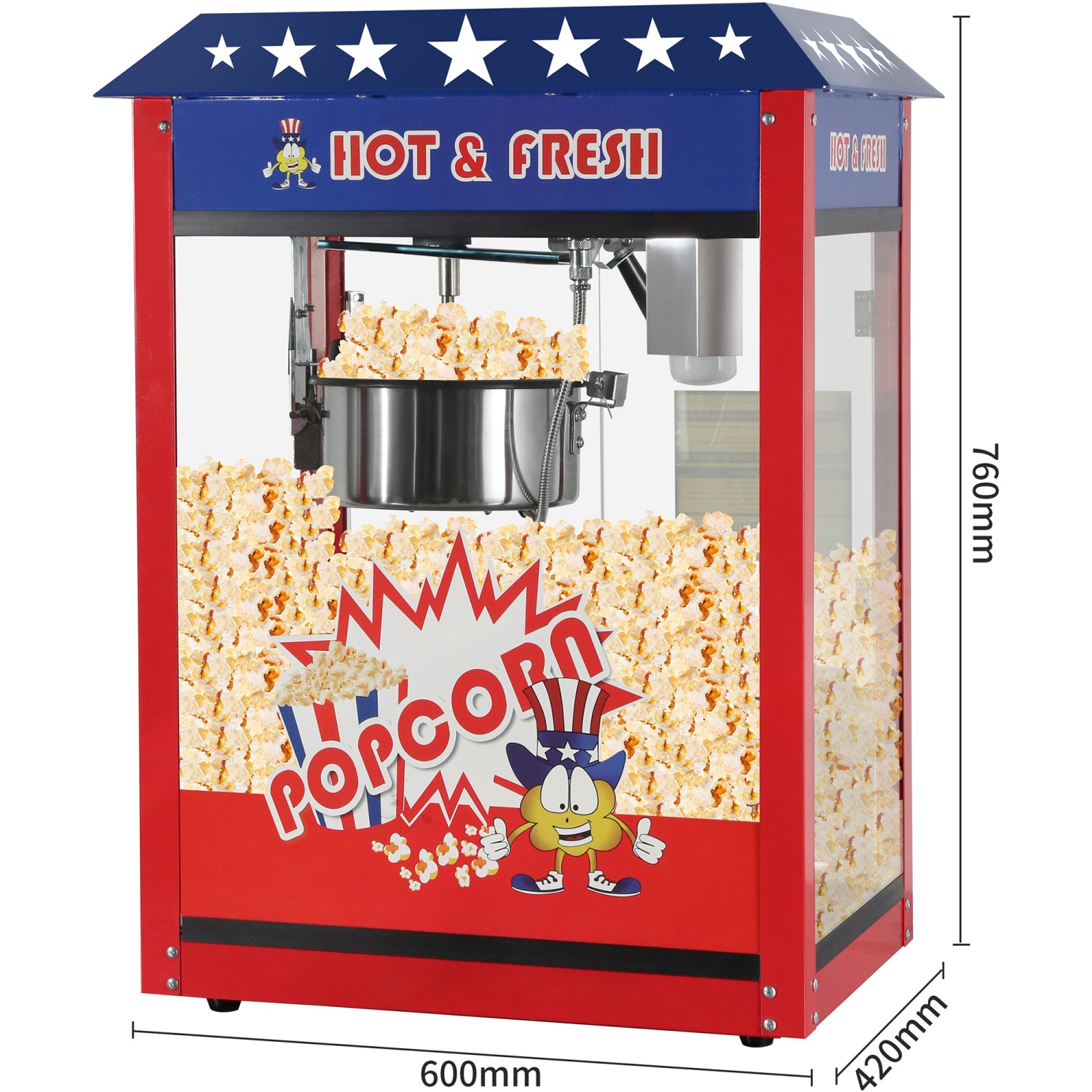 Adexa commercial popcorn machine – 8oz