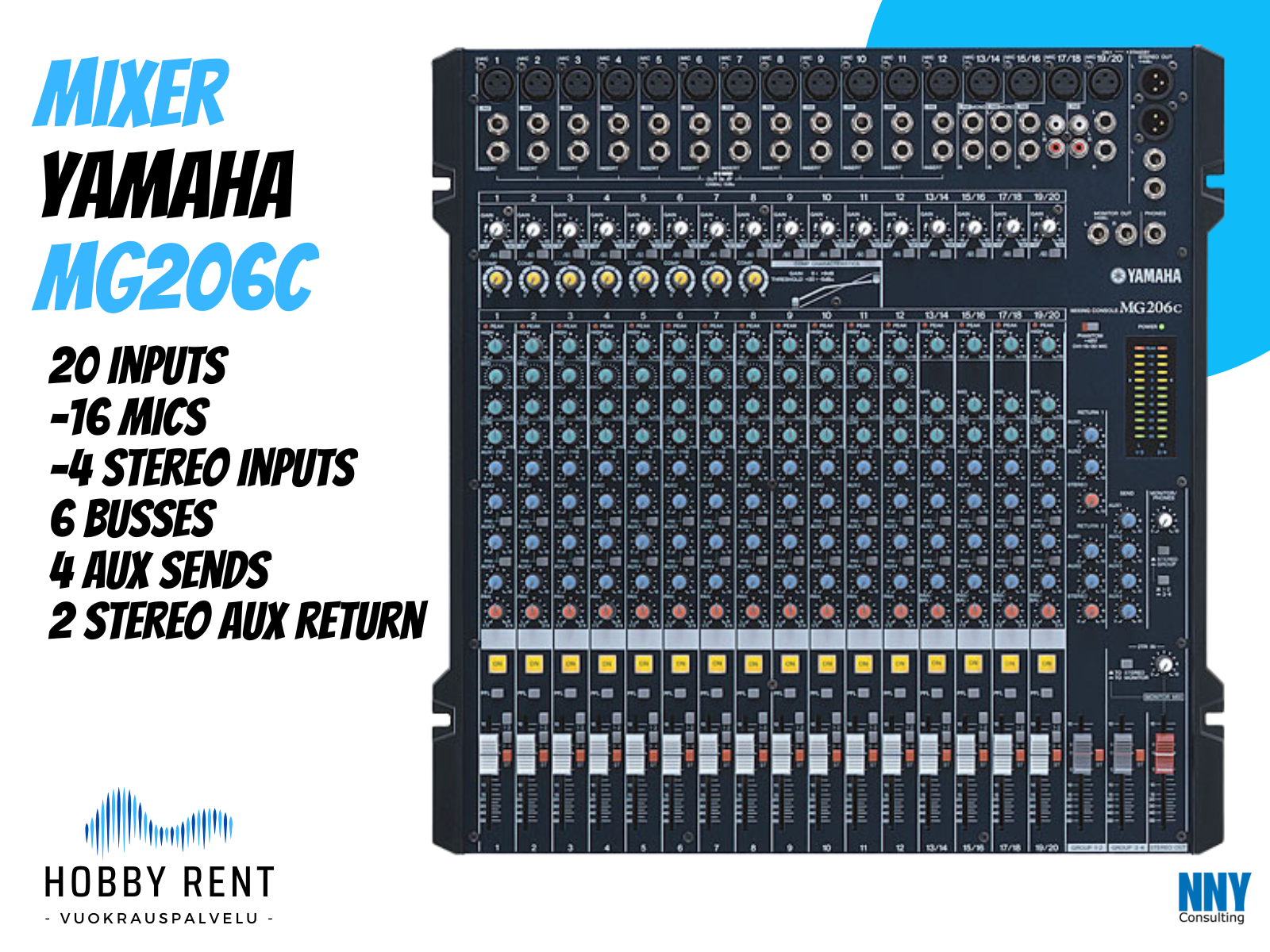 Yamaha mg206c analogi mikseri