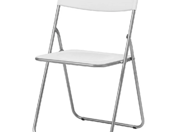 Klappbord med 6 stolar vit