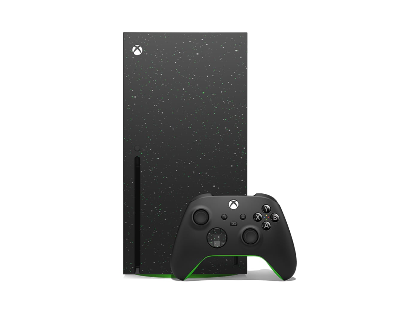 Xbox series x med 3 kontrollarar og game pass