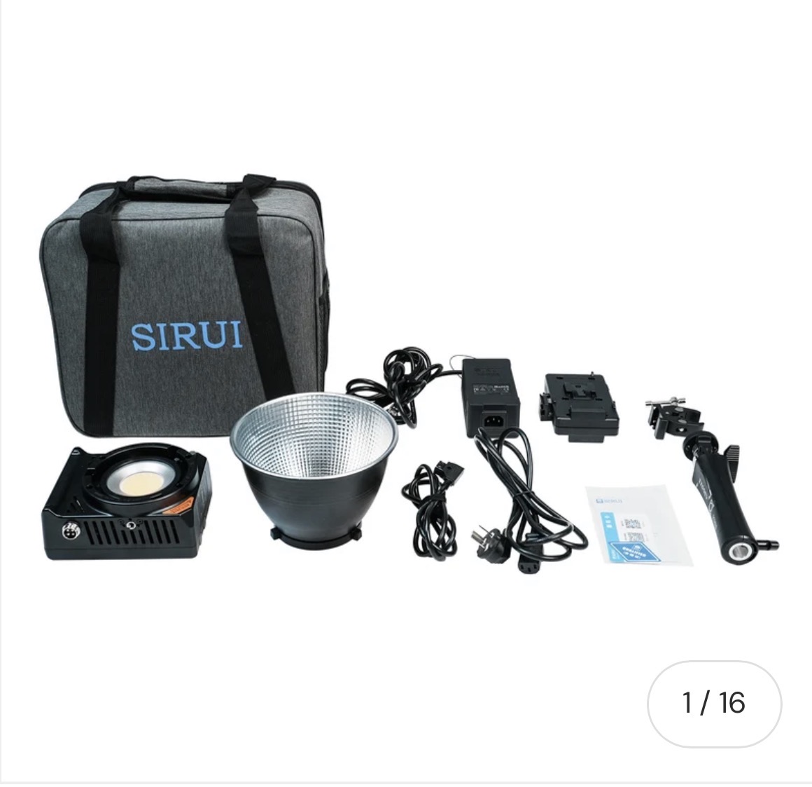Studiolys sirui 300w led bi-color, stativ, app, 2700–6500k