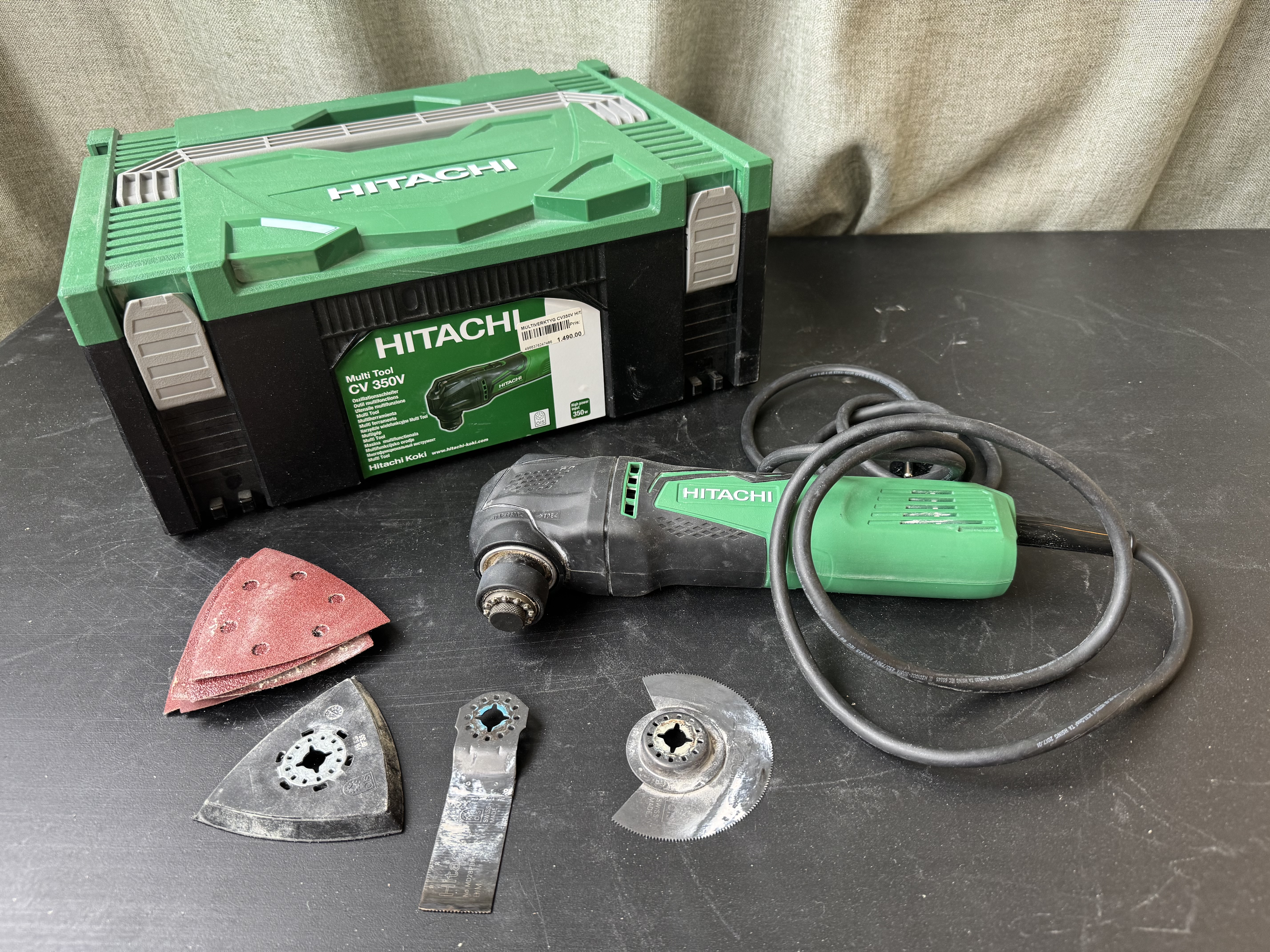 Hitachi multiverktyg cv350v – allroundmaskin för kapning & slipning