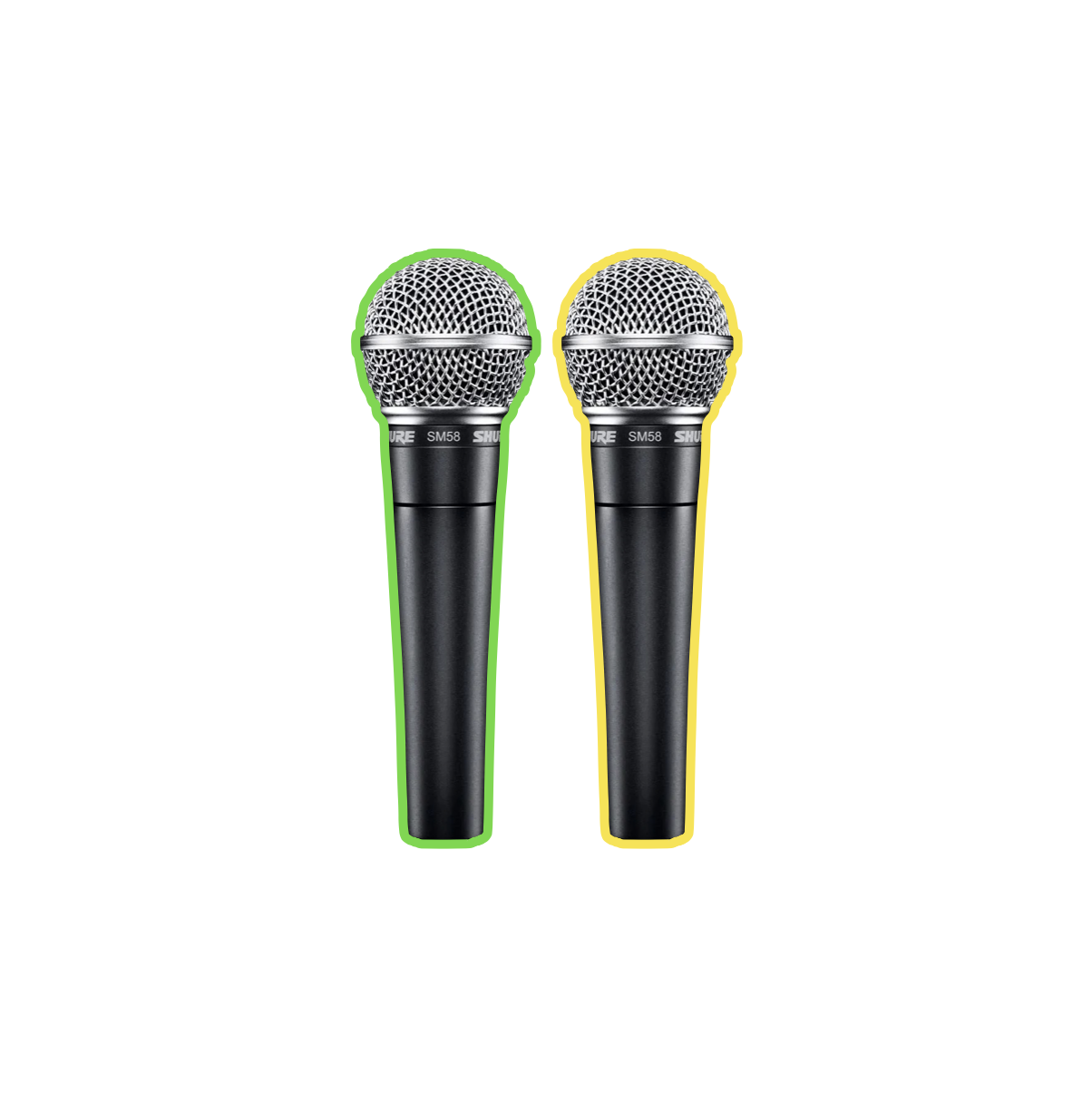 2x shure sm58 + 6m xlr