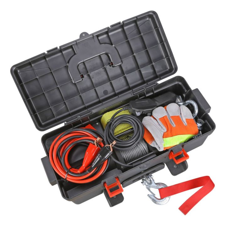 Portabel horisontell vinsch inkl. 12v batteri 