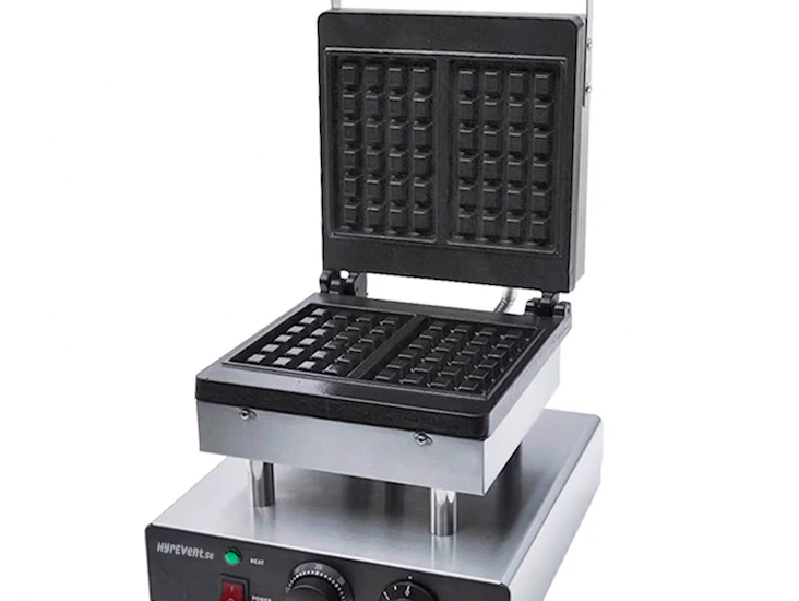 Våffeljärn dubbel för belgiska våfflor