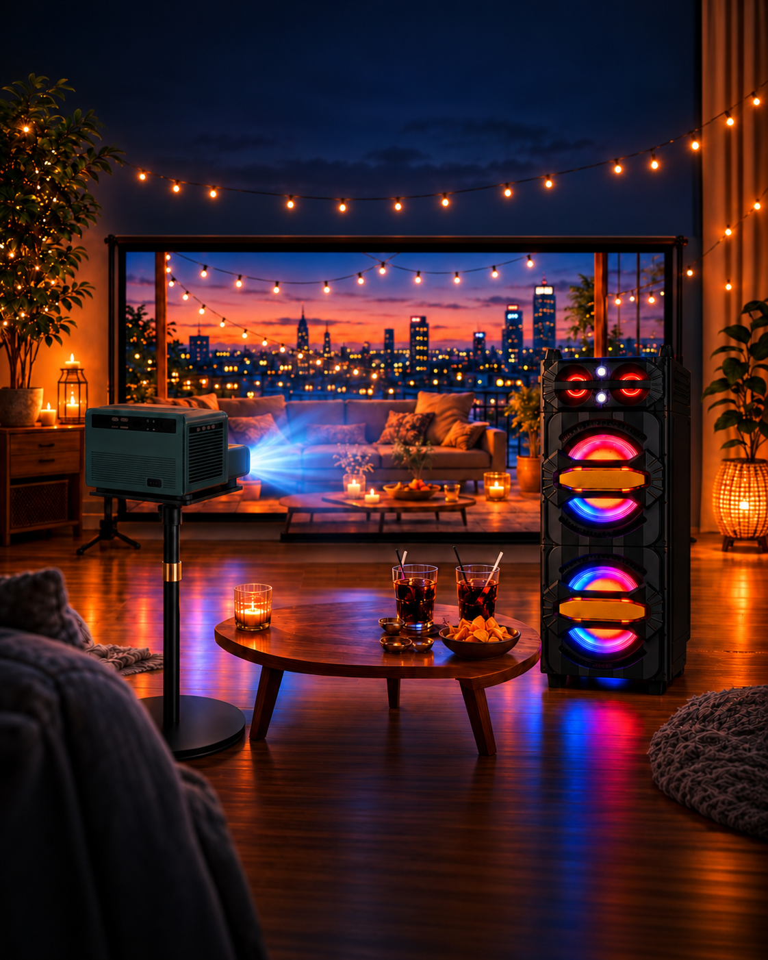 🎬 strong mira 1 + 80” kangas + fenton-kaiutin✨🔊🎬