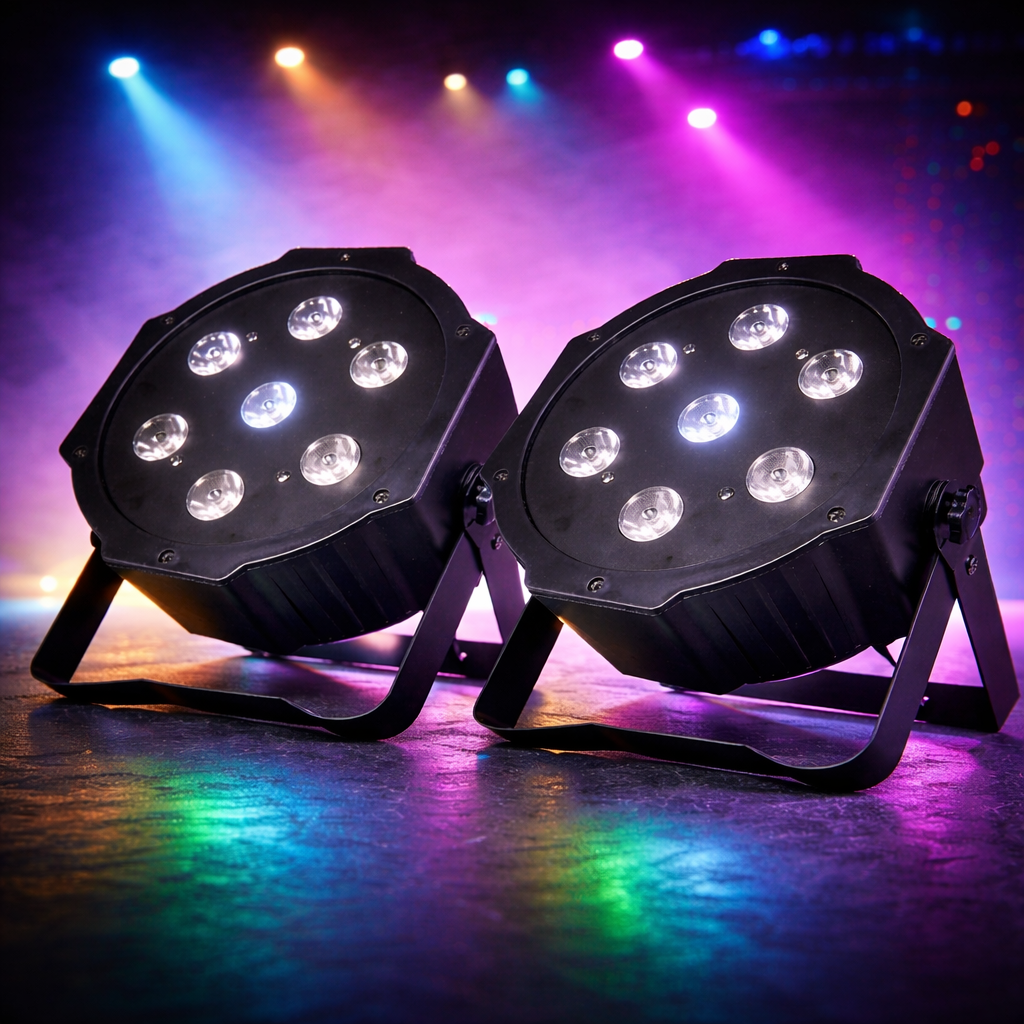 2 stk slim par led 70 w