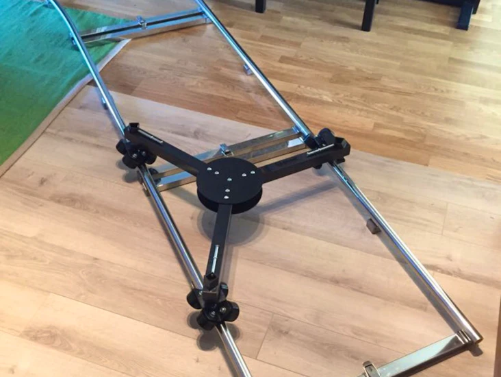 Kamera/jib/kran-dolly med 3 m spår