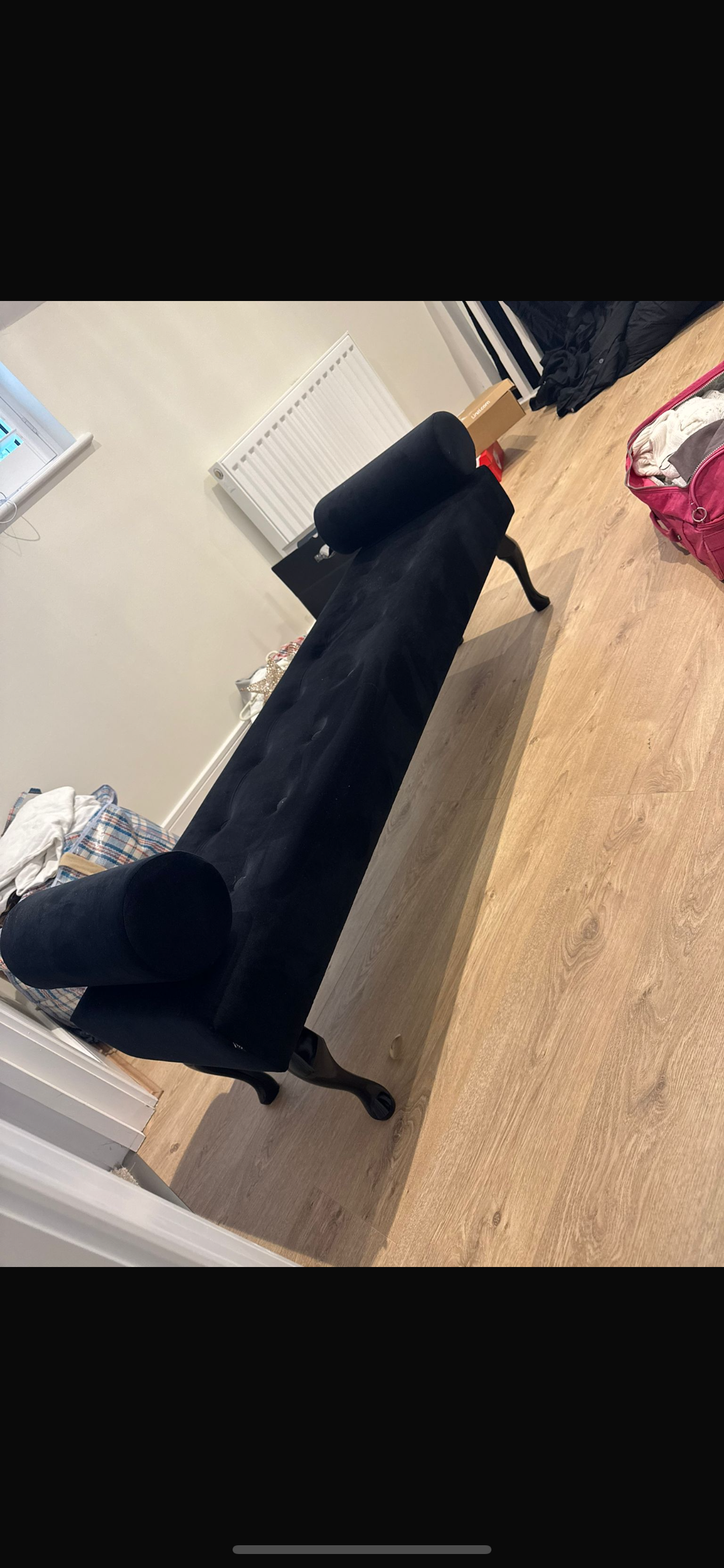 Glamour velvet upholstered bench
