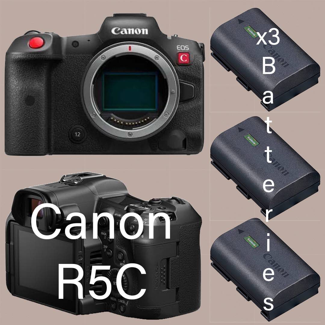 Canon r5 c / r5c with x3 batteries