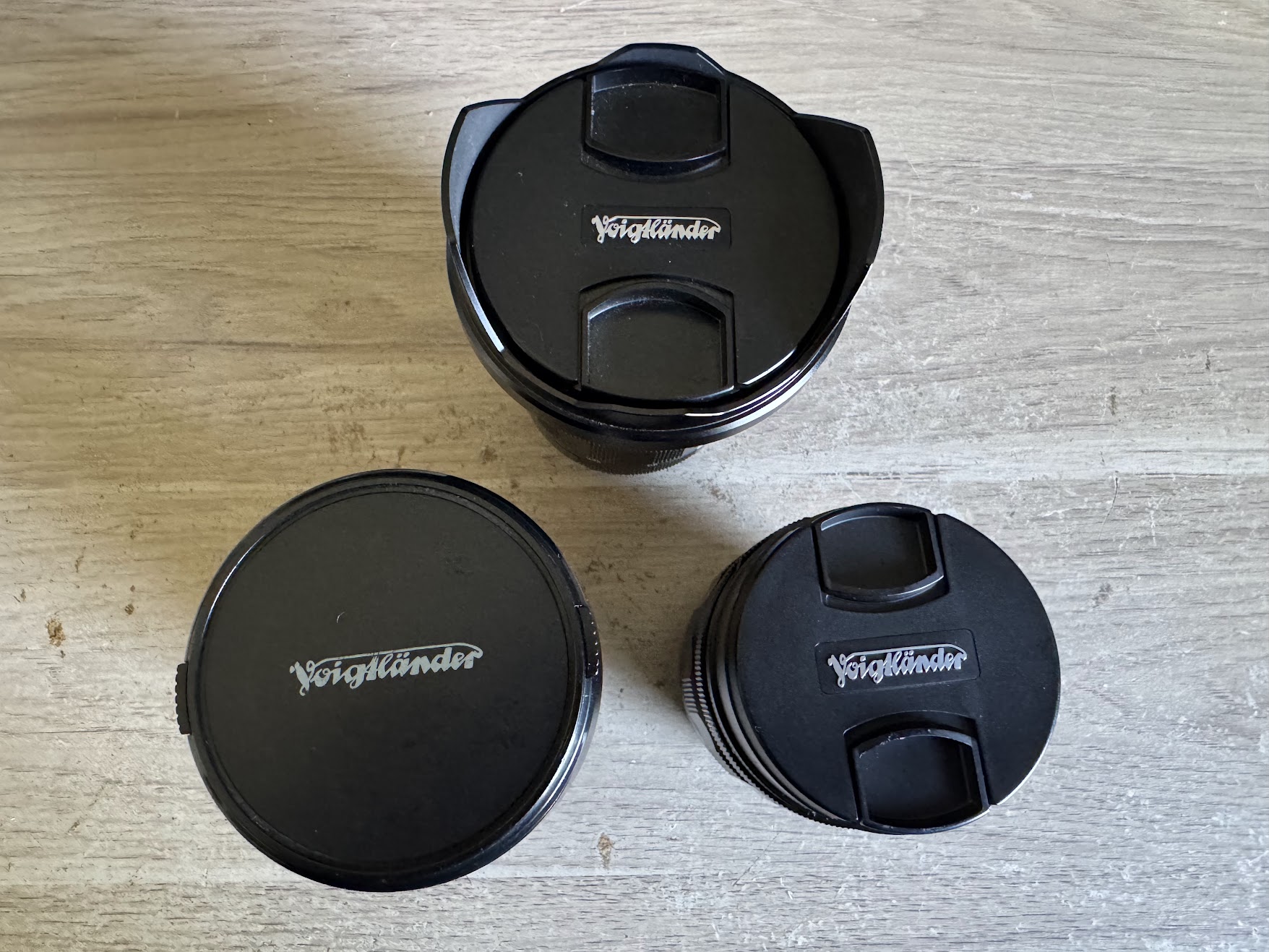 Voigtlander nokton mft lens set 10.5mm, 25mm, 42.5mm f0.95